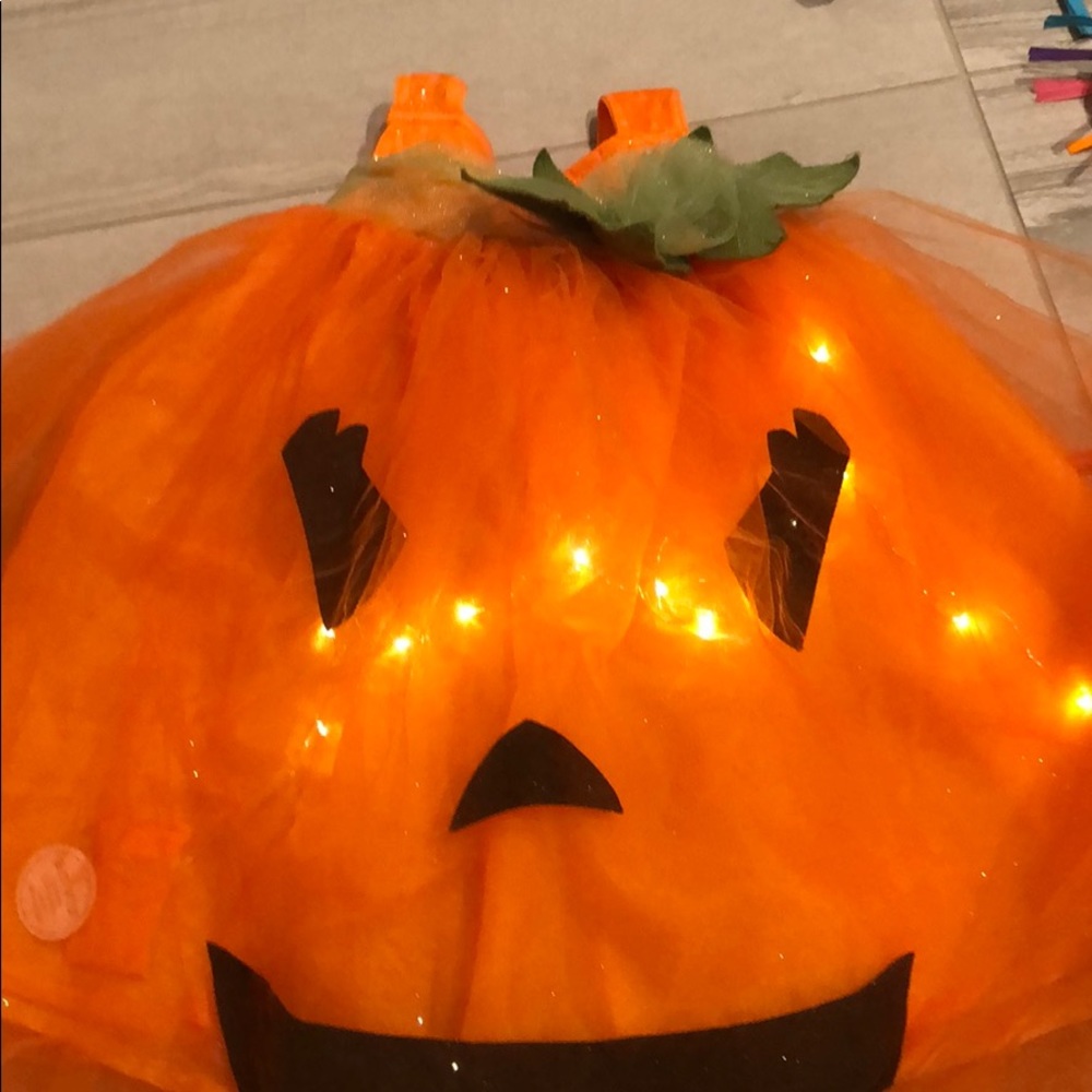 Pottery Barn Halloween pumpkin tutu costume!